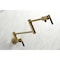 Kingston Brass KS4107CKL Wall Mount Pot Filler Faucet, Brushed Brass KS4107CKL - alternate 4